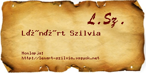 Lénárt Szilvia névjegykártya
